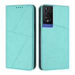 For TCL 505 Strong Magnetic Frosted Flip Leather Phone Case(Light Blue)