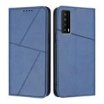 For TCL Stylus 5G Strong Magnetic Frosted Flip Leather Phone Case(Royal Blue)