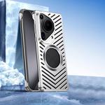 For Huawei Pura 70 Ultra Cooling MagSafe Magnetic Metal Phone Case(Silver)