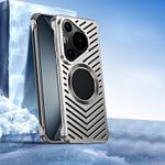 For Huawei Pura 70 Pro / 70 Pro+ Cooling MagSafe Magnetic Metal Phone Case(Silver)