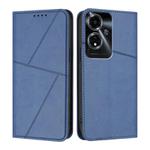 For OPPO A59 5G Strong Magnetic Frosted Flip Leather Phone Case(Royal Blue)