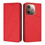 For OPPO A5 Pro 5G Global Strong Magnetic Frosted Flip Leather Phone Case(Red)