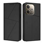 For OPPO A5 Pro 5G Global Strong Magnetic Frosted Flip Leather Phone Case(Black)