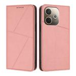 For OPPO A5 Pro 5G Global Strong Magnetic Frosted Flip Leather Phone Case(Pink)