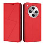 For OPPO Find X8 Strong Magnetic Frosted Flip Leather Phone Case(Red)
