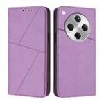 For OPPO Find X8 Strong Magnetic Frosted Flip Leather Phone Case(Light Purple)