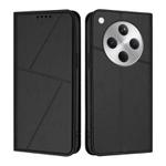 For OPPO Find X8 Strong Magnetic Frosted Flip Leather Phone Case(Black)