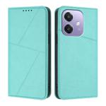 For OPPO A3x 5G Global Strong Magnetic Frosted Flip Leather Phone Case(Light Blue)