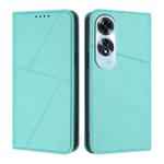 For OPPO A60 4G Strong Magnetic Frosted Flip Leather Phone Case(Light Blue)