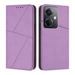 For OPPO K11 Strong Magnetic Frosted Flip Leather Phone Case(Light Purple)