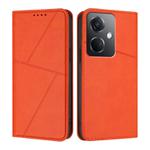 For OPPO K11 Strong Magnetic Frosted Flip Leather Phone Case(Orange)