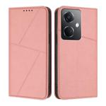For OPPO K11 Strong Magnetic Frosted Flip Leather Phone Case(Pink)