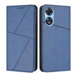 For OPPO A78 4G Strong Magnetic Frosted Flip Leather Phone Case(Royal Blue)