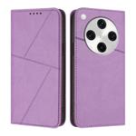 For OPPO Find X8 Pro Strong Magnetic Frosted Flip Leather Phone Case(Light Purple)