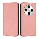 For OPPO Find X8 Pro Strong Magnetic Frosted Flip Leather Phone Case(Pink)