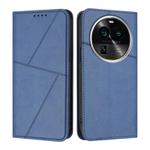 For OPPO Find X6 Pro Strong Magnetic Frosted Flip Leather Phone Case(Royal Blue)