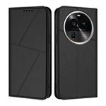 For OPPO Find X6 Pro Strong Magnetic Frosted Flip Leather Phone Case(Black)