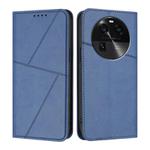 For OPPO Find X6 Strong Magnetic Frosted Flip Leather Phone Case(Royal Blue)