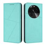 For OPPO Find X6 Strong Magnetic Frosted Flip Leather Phone Case(Light Blue)