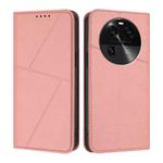 For OPPO Find X6 Strong Magnetic Frosted Flip Leather Phone Case(Pink)