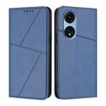 For OPPO A1 Pro Strong Magnetic Frosted Flip Leather Phone Case(Royal Blue)