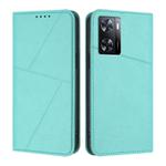 For OPPO A57 4G Strong Magnetic Frosted Flip Leather Phone Case(Light Blue)