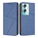 For OPPO A79 5G Strong Magnetic Frosted Flip Leather Phone Case(Royal Blue)