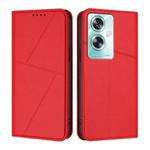 For OPPO A79 5G Strong Magnetic Frosted Flip Leather Phone Case(Red)