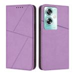 For OPPO A79 5G Strong Magnetic Frosted Flip Leather Phone Case(Light Purple)