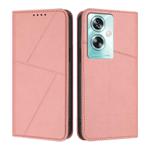 For OPPO A79 5G Strong Magnetic Frosted Flip Leather Phone Case(Pink)