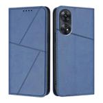 For OPPO Reno8 T 4G Strong Magnetic Frosted Flip Leather Phone Case(Royal Blue)