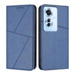 For OPPO Reno11 F Strong Magnetic Frosted Flip Leather Phone Case(Royal Blue)
