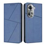 For OPPO Reno11 Global Strong Magnetic Frosted Flip Leather Phone Case(Royal Blue)