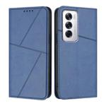 For OPPO Reno12 Strong Magnetic Frosted Flip Leather Phone Case(Royal Blue)