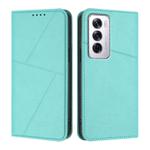 For OPPO Reno12 Strong Magnetic Frosted Flip Leather Phone Case(Light Blue)