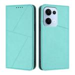 For OPPO Reno13 Global Strong Magnetic Frosted Flip Leather Phone Case(Light Blue)