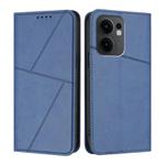 For OPPO Reno13 F 5G / 4G Strong Magnetic Frosted Flip Leather Phone Case(Royal Blue)