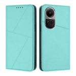 For OPPO Reno10 5G Global Strong Magnetic Frosted Flip Leather Phone Case(Light Blue)