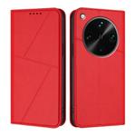For OPPO Find X8 Ultra Strong Magnetic Frosted Flip Leather Phone Case(Red)