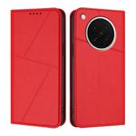 For OPPO Find X8s Strong Magnetic Frosted Flip Leather Phone Case(Red)