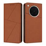 For OPPO Find X8s Strong Magnetic Frosted Flip Leather Phone Case(Coffee Color)