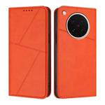 For OPPO Find X8s Strong Magnetic Frosted Flip Leather Phone Case(Orange)