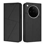 For OPPO Find X8s+ Strong Magnetic Frosted Flip Leather Phone Case(Black)