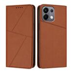 For OPPO K13 5G Strong Magnetic Frosted Flip Leather Phone Case(Coffee Color)