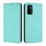 For OPPO A54 5G / A74 5G / A93 5G Strong Magnetic Frosted Flip Leather Phone Case(Light Blue)