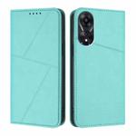For OPPO A78 5G / A1x Strong Magnetic Frosted Flip Leather Phone Case(Light Blue)