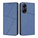 For OPPO A98 5G Strong Magnetic Frosted Flip Leather Phone Case(Royal Blue)