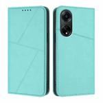 For OPPO A98 5G Strong Magnetic Frosted Flip Leather Phone Case(Light Blue)