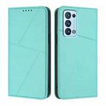 For OPPO Reno6 Pro+ 5G Strong Magnetic Frosted Flip Leather Phone Case(Light Blue)