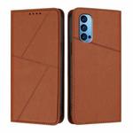 For OPPO Reno14 Global Strong Magnetic Frosted Flip Leather Phone Case(Coffee Color)